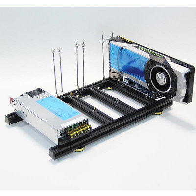 DIY三顯卡支架外置多顯卡固定顯卡底座支持標準ATX/伺服器電源