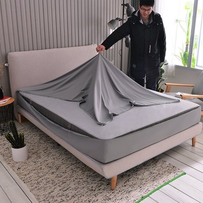 現貨 思熠家居六面全包純棉床包 素色床包 防滑 單人床包 雙人床包 保潔墊 床單 床罩 吸濕透氣 抗菌防蟎-簡約