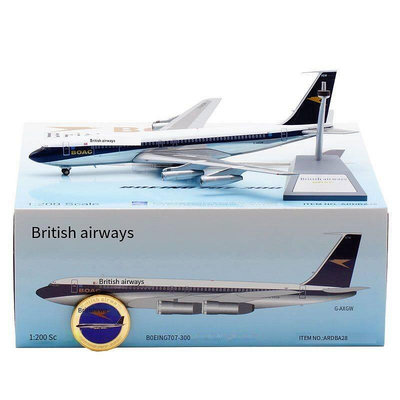 眾誠優品 ARD-Models 1200 飛機模型合金 英國航空 波音707-300 G-AXGWFJ1127