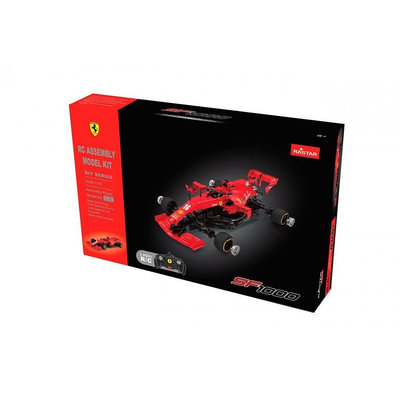 【法拉利遙控跑車】正版授權 最新 1:16 Ferrari SF1000 Building kit 法拉利拼裝遙控車 兒童禮物優惠990《寶貝妞》