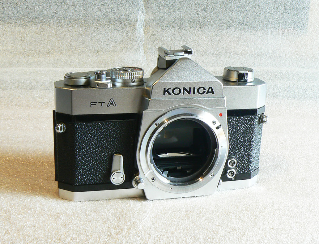 悠悠山河】1964 近新品Konica FTA autoflex 附閃光燈座純機械底片單眼