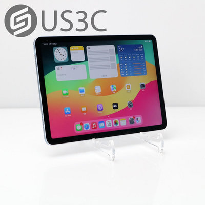 【US3C-桃園春日店】【一元起標】公司貨 Apple iPad Air 4 64G WiFi 藍 10.9吋 A14晶片 1200萬畫素 二手平板