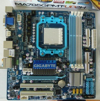 技嘉GA-MA785GMT-US2H 785GPMT-UD2H 全固態集顯 開核 AM3 DDR3