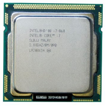 【含稅】Intel i7-860 2.80G 8M SLBJJ 1156 四核八線 95W 正式庫存散片CPU 一年保