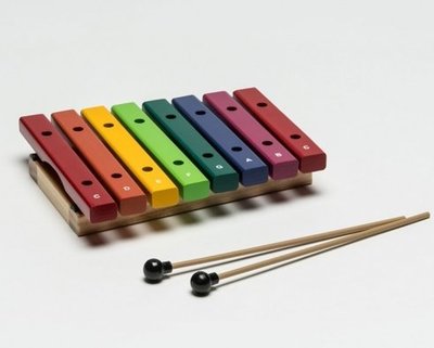 【華邑樂器53012-1】HAOSEN 豪聲 彩虹8音桌上小木琴-音筒色 (附琴槌 台灣製造 HXOS-8CN)