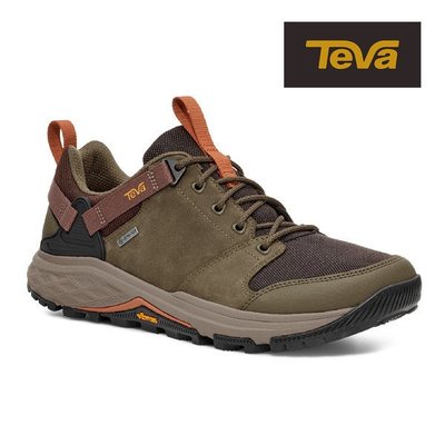 TEVA男Grandview GTX Low低筒防水黃金大底登山鞋(雨林棕/深橄欖-TV1134094RBDO)