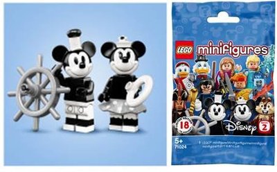 [全新未拆袋公司貨]  LEGO 71024 迪士尼人偶2 經典 黑白 米奇+米妮