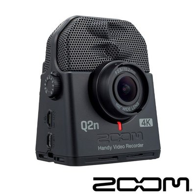 【kiho金紘】ZOOM Q2n-4K HDR,Handy Video Recorder 廣角4K隨身直播攝影機