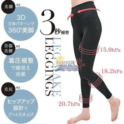 日本 美腿壓力內搭褲 內搭褲 縮腹褲 顯瘦褲 機能 美尻 階段壓力設計 機能褲 收腹褲 翹臀 縮腿