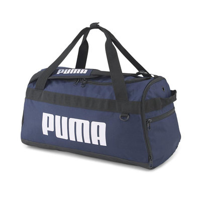 PUMA Challenger 男女運動小袋 運動包 健身袋 旅行袋 藍 KAORACER 07953002