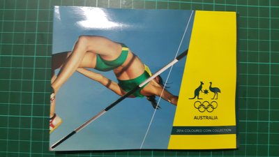 澳洲 澳大利亞 2016奧林匹克 限量奧運2元紀念幣 彩色五環 OLYMPIC 一套五個