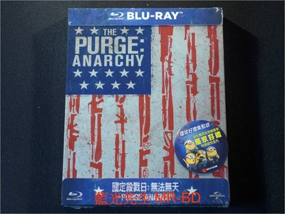 [藍光BD] - 國定殺戮日：無法無天 The Purge : Anarchy 限量鐵盒版 ( 台灣正版 )