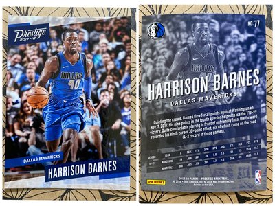2017-18 Panini Prestige 77 Harrison Barnes