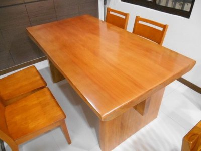 100%全檜木可訂做造型6尺板桌(厚10公分)一體成形含自然風腳座閃花重油味道濃郁特價出清僅此1組