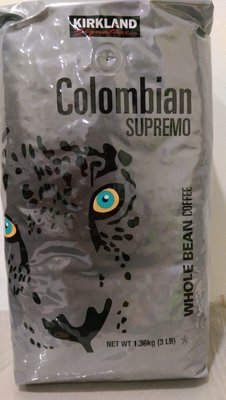 《好市多COSTCO 網路線上代購》KIRKLAND 科克蘭 哥倫比亞咖啡豆1360g*3包/組