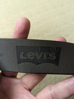 美國 Levi's 咖啡色真皮腰帶 牛皮皮帶 上班休閒皮帶 L號