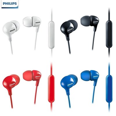 四色可選 視聽影訊 公司貨保固 PHILIPS SHE3555 重低音耳道式耳機麥克風 粉/黑/白/藍