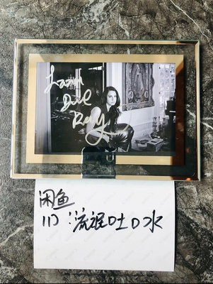 打雷姐 拉娜德雷 Lana Del Rey親筆簽名照片 周邊1073