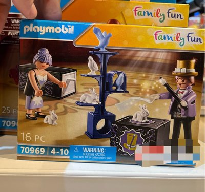 全新 Playmobil 摩比 70969 馬戲團魔術秀 魔術表演 魔術師 助理 馬戲團 手帕 紫色頭 高帽 鴿子 兔子