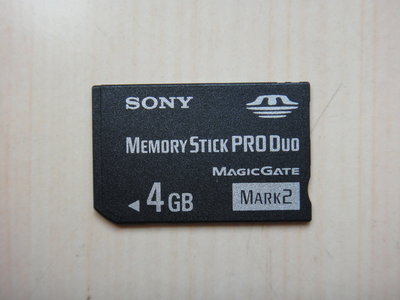 【康泰典藏】SONY Memory Stick PRO Duo Mark2 記憶卡 4GB記憶卡