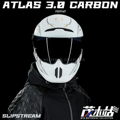 ❖茂木站 MTG❖ 英國 RUROC ATLAS 3.0 CARBON 全罩 安全帽 碳纖維。SLIPSTREAM