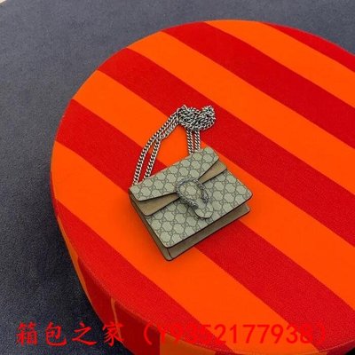 二手正品轉賣 GUCCI GG Supreme帆布 Dionysus 小型 肩背包 400249 KHNRN 8642