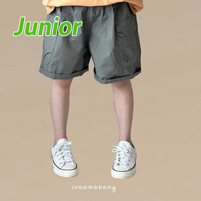 JS~JL ♥褲子(灰) CREAM BBANG-2 24夏季 CBG240528-017『韓爸有衣正韓國童裝』~預購