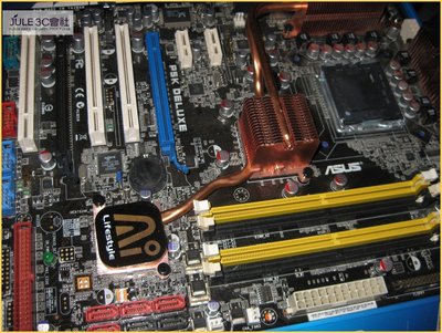 JULE 3C會社-華碩ASUS P5K Deluxe P35/DDR2/送CPU+RAM+VGA/良品/775 主機板