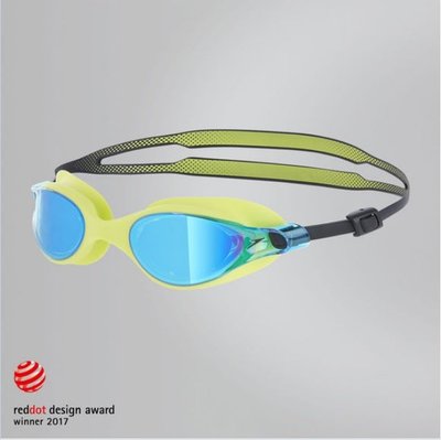 【線上體育】speedo 成人競技鏡面泳鏡 V-class 萊姆黃 SD810964B573