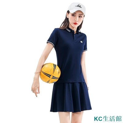 MK生活館【 特價】高爾夫套裝女 高爾夫球服 高爾夫女裝 高爾夫服裝女套裝韓國2021新款時尚大尺碼防走光羽毛球服網球裙套