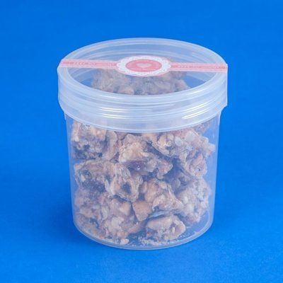 [吉田佳]B51635圓形餅乾罐+蓋子， 550cc適合杏仁瓦片，餅乾，果乾，糖果(不含貼紙，內容物)，另售鳳梨片水蜜桃