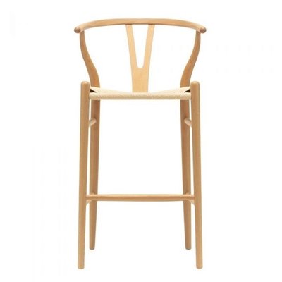 【台大復刻家具】北歐經典 Y字椅 Wegner Wishbone Barstool【北美梣木1:1繩編版本】Chair
