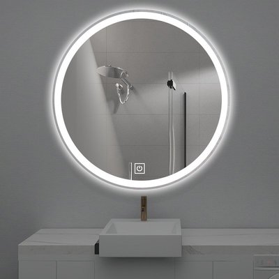 熱銷 浴室鏡 化妝鏡 間鏡洗手臺鏡壁掛LED發光鏡化妝鏡子