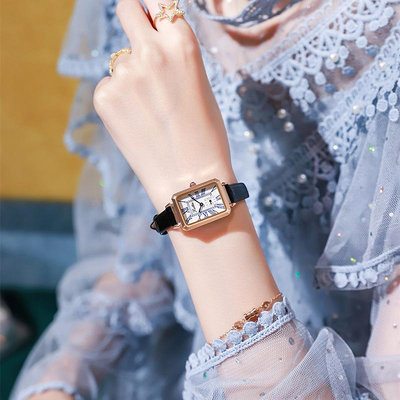 熱銷 詩高迪歐式復古羅馬字面法國方形手錶腕錶女士時尚潮流ins小方錶322 WG047
