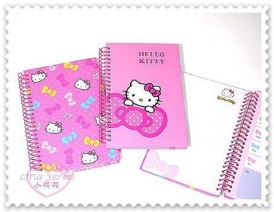 ♥小公主日本精品♥ Hello Kitty 蝴蝶結 束帶 隨身 計畫本 筆記本 記事本 小冊子 60235206