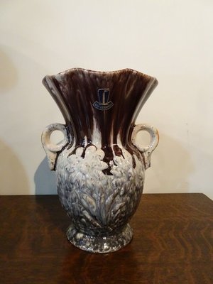 【卡卡頌 OMG歐洲跳蚤市場 / 西洋古董 】德國古董花卉造型陶瓷花瓶 p0134