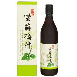 祥記 紫蘇梅汁原汁 600cc/瓶，玻璃瓶只能以宅配出貨!!