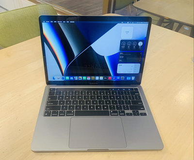 台中 2020年 MacBook Pro 13吋 M1 16G 512G 英文鍵盤 太空灰 灰色 268次 沒有盒裝