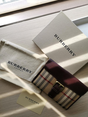 BURBERRY正品 二手短夾 自用8成新 經典款精品