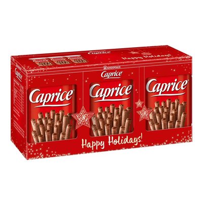 【Visual&amp;M】Caprice 榛果巧克力風味捲心酥 400公克3罐 添加植物油 好市多代購 Costco