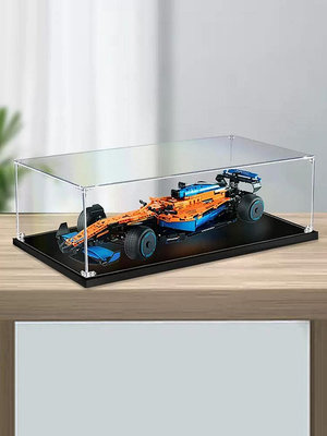 【現貨】邁凱倫F1方程式賽車亞克力展示盒適用樂高42141 防塵盒手辦收納盒~佳佳百貨