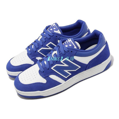 【NIKE 專場】New Balance 休閒鞋 480 Low 男/女鞋 情侶鞋 藍白 復古 BB480LWHD Sneakers542