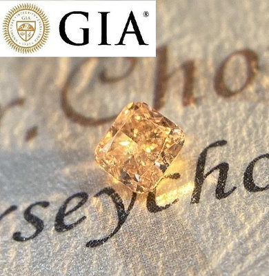 【台北周先生】天然FANCY粉色鑽石 0.24克拉 粉鑽 濃郁 古董座墊切割 璀璨耀眼 送GIA證書