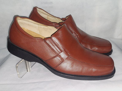 品牌 Waltz 咖啡色真皮--手工上班鞋--休閒 紳士男皮鞋