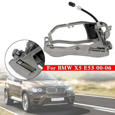BMW X5 E53 00-06 左前乘客側門把手托架 51218243615-極限超快感