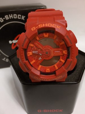 【HOMIEZ】CASIO G-SHOCK GA110AC-4A【GA110AC-4A】紅 手錶