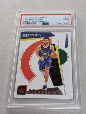 2020 Court Kings Maestros Ruby #16 Stephen Curry PSA9 限量149張