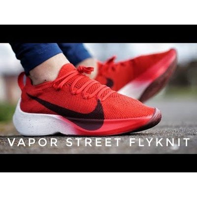 Nike Vapor Street Flyknit University Red 紅白 漸層 編織 慢跑