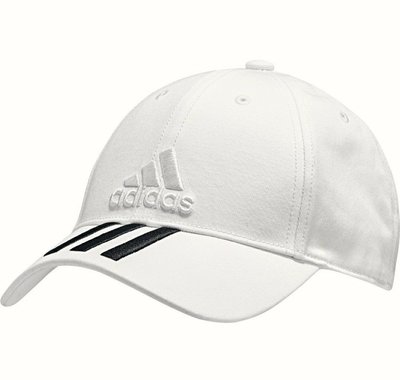 ✩Pair✩ ADIDAS 愛迪達 老帽 棒球帽 BK0806 白色黑條 基本款  刺繡  流行 百搭款