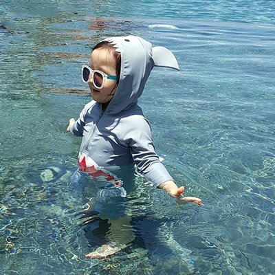 卡通兒童泳衣男女童可愛韓版連體游泳衣寶寶造型防晒泳衣